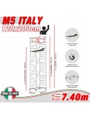 Trabattello M5 ITALY Altezza lavoro 7,40 metri