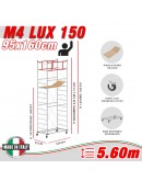 Trabattello M4 LUX 150 Altezza lavoro 5,60 metri
