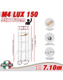 Trabattello M4 LUX 150 Altezza lavoro 7,10 metri