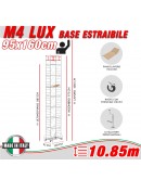Trabattello M4 LUX base estraibile Altezza lavoro 10,85 metri