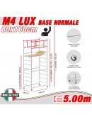 Trabattello M4 LUX base normale Altezza lavoro 5 metri