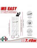 Trabattello M5 EASY Altezza lavoro 7,40 metri