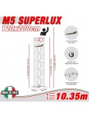 Trabattello M5 SUPERLUX Altezza lavoro 10,35 metri