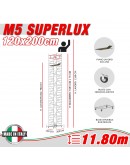 Trabattello M5 SUPERLUX Altezza lavoro 11,80 metri