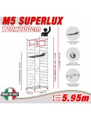 Trabattello M5 SUPERLUX Altezza lavoro 5,95 metri