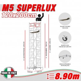 Trabattello M5 SUPERLUX Altezza lavoro 8,90 metri